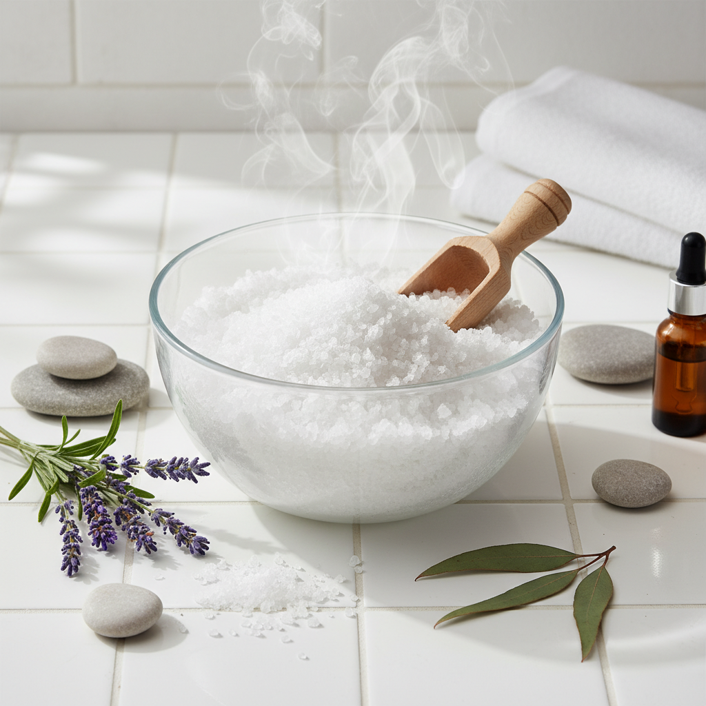 Epsomo druska: nauda sveikatai ir kaip ją naudoti