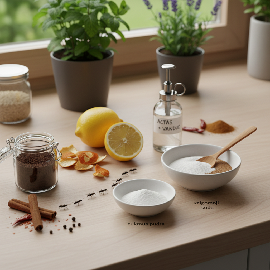 Kaip išnaikinti skruzdėles be chemijos: veiksmingi būdai