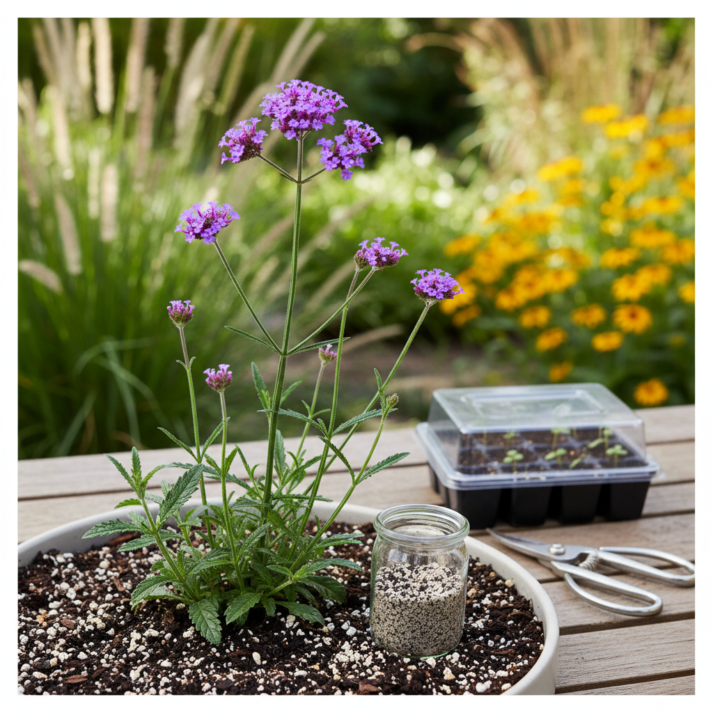 Patagoninė verbena: kaip užauginti gėlyno pažibą?